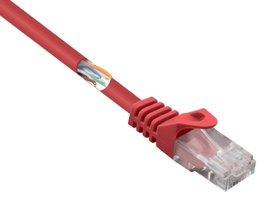 Renkforce RF-5043842 RJ45 Hálózati kábel, patchkábel CAT 5e U/UTP 0.50 m Piros Védővel 1 db
