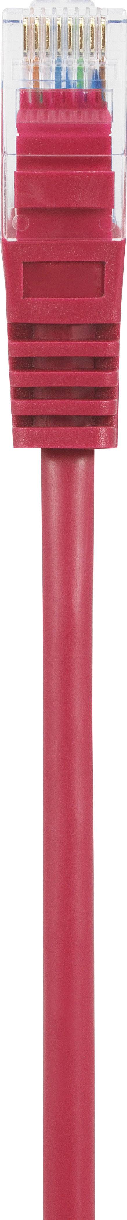 Renkforce RF-5043842 RJ45 Hálózati kábel, patchkábel CAT 5e U/UTP 0.50 m Piros Védővel 1 db 2. kép