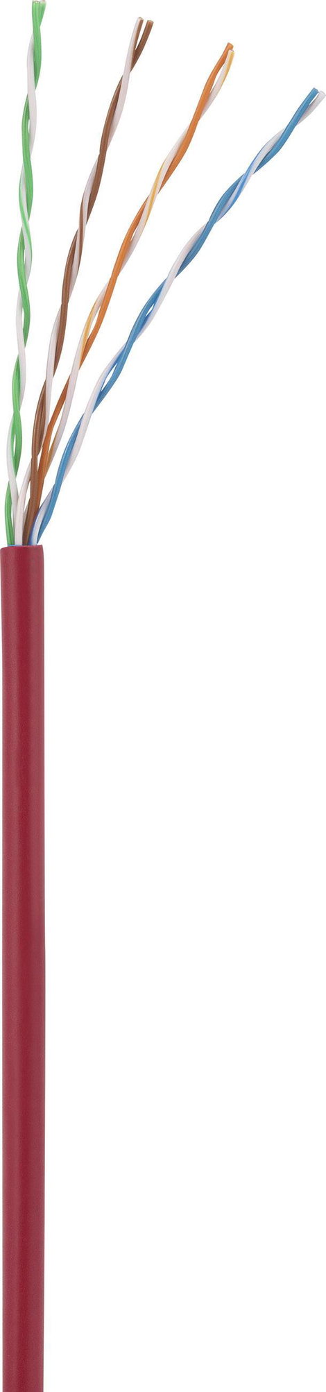 Renkforce RF-5043842 RJ45 Hálózati kábel, patchkábel CAT 5e U/UTP 0.50 m Piros Védővel 1 db 3. kép