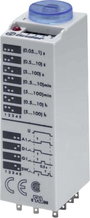 Finder 85.03.0.024.0000 85.03.0.024.0000 Időrelé 24 V DC/AC 1 db Időtartomány: 0.05 - 360000 mp 3 vá bélyegkép