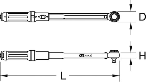 KS Tools ERGOTORQUE®precision 516.1472 Nyomatékkulcs Racsnival 1/2 (12.5 mm) 60 - 320 Nm 2. kép