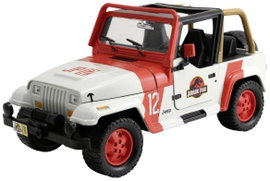 JADA TOYS Jurassic Park 1992 Jeep Wrangler 1:24 Autómodell