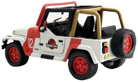 JADA TOYS Jurassic Park 1992 Jeep Wrangler 1:24 Autómodell 4. kép