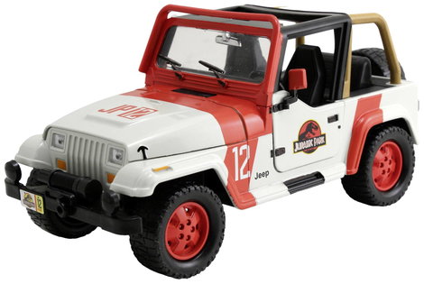 JADA TOYS Jurassic Park 1992 Jeep Wrangler 1:24 Autómodell 6. kép