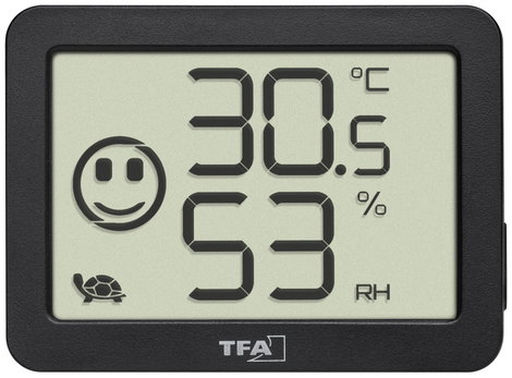 TFA Dostmann 30.5055.01 Hőmérséklet- és légnedvesség mérő Fekete 6. kép