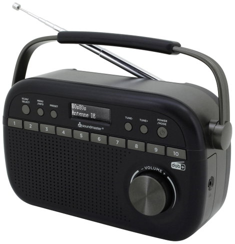 soundmaster DAB280SW Táskarádió DAB+, URH Fekete 2. kép