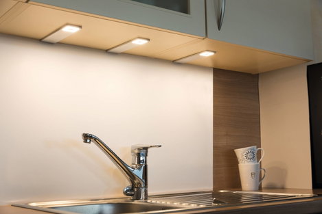 Heitronic Cortina LED-es polc alá szerelhető lámpa 3 részes készlet LED Fixen beépített LED-es 7.2 W