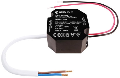 Deko Light OCTO, CV, Mini 24V/12W LED meghajtó Állandó feszültségű 12 W 0 - 500 mA 24 V