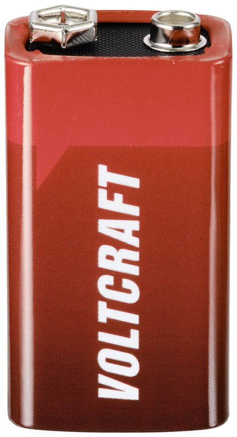 9V-os alkáli mangán elemkészlet 550 mAh 9 V 10 db, VOLTCRAFT 6LR61 2. kép