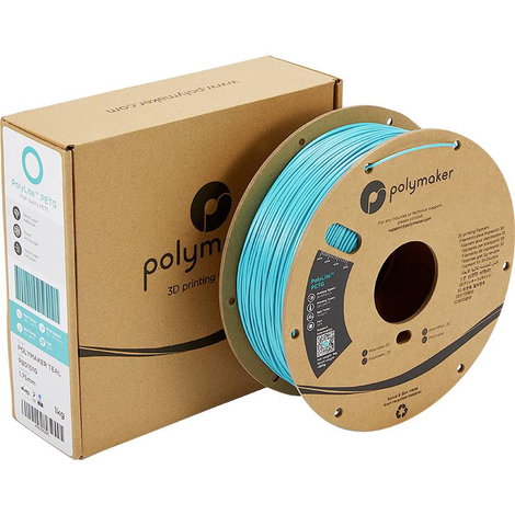 Polymaker PB01010 PolyLite 3D nyomtatószál PETG hőálló, nagy szakítószilárdság 1.75 mm 1000 g Türkiz 5. kép