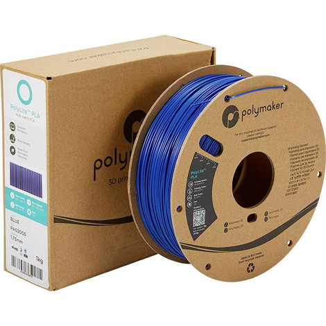 Polymaker PA02005 PolyLite 3D nyomtatószál PLA műanyag 1.75 mm 1000 g Kék 1 db 5. kép