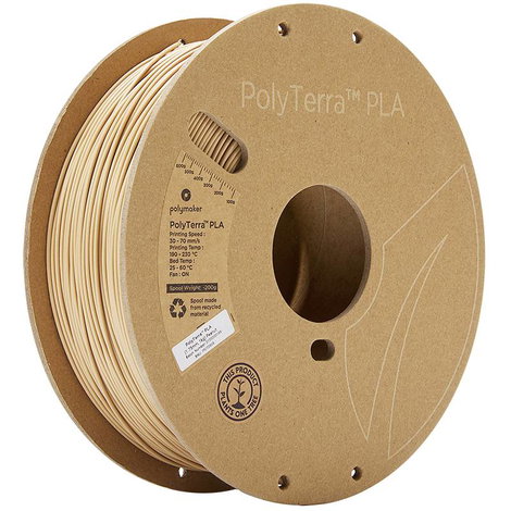 Polymaker 70909 PolyTerra 3D nyomtatószál PLA műanyag alacsonyabb műanyag tartalom 1.75 mm 1000 g Mo