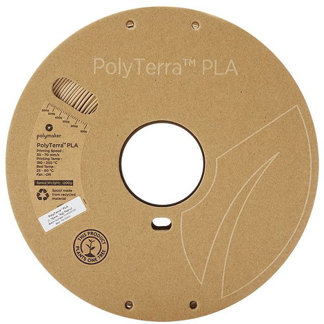 Polymaker 70909 PolyTerra 3D nyomtatószál PLA műanyag alacsonyabb műanyag tartalom 1.75 mm 1000 g Mo 3. kép