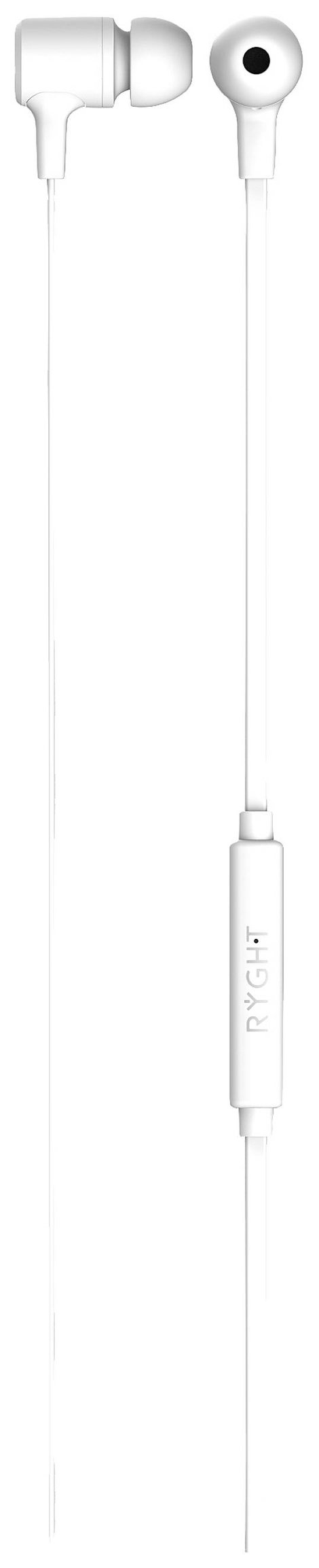 RYGHT NIYO In Ear headset Vezetékes Stereo Fehér Headset, Hangerő szabályozás 4. kép