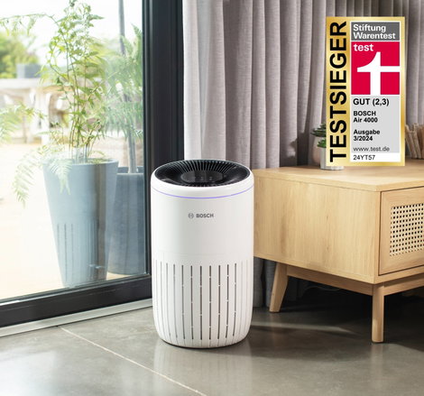 Bosch Home Comfort 7733701943 Air 4000 Légtisztító 62 m² Fehér, Fekete 2. kép