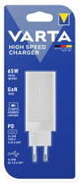 Varta High Speed Charger 65W USB-s töltőkészülék 65 W Aljzat dugó Kimenetek száma: 3 x USB, USB-C® 4. bélyegkép