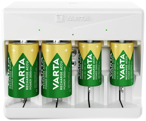 Varta Universal Charger Hengeres akku töltő NiMH Mikro (AAA), Ceruza (AA), Baby (C), Góliát (D), 9 V 4. kép