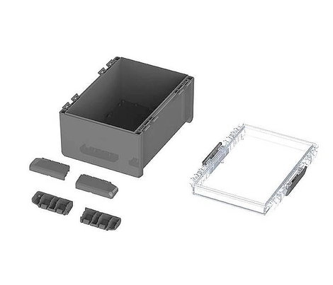 Bopla B 233016 PC-V0-G 7024 Bocube 96028574 Kültéri ház Polikarbonát V0 Grafitszürke (RAL 7024) 1 db 3. kép