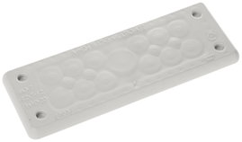 Trelleborg MH-24 F 17-3 LIGHT GREY UL94 V-0 IP65 | TPE | Screw Átvezető lemez TPE Szürke 1 db