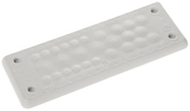 Trelleborg MH-24 F27-1 LIGHT GREY UL94 V-0 IP65 | TPE | Screw Átvezető lemez TPE Szürke 1 db