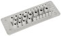 Trelleborg MH-24 F27-1 LIGHT GREY UL94 V-0 IP65 | TPE | Screw Átvezető lemez TPE Szürke 1 db 2. bélyegkép