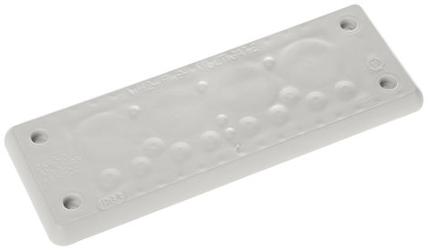 Trelleborg MH-24 F 19-1 LIGHT GREY UL94 V-0 IP65 | TPE | Screw Átvezető lemez TPE Szürke 1 db