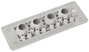 Trelleborg MH-24 F 19-1 LIGHT GREY UL94 V-0 IP65 | TPE | Screw Átvezető lemez TPE Szürke 1 db 2. bélyegkép