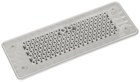 Trelleborg MH-24 F 125-1 LIGHT GREY UL94 V-0 IP65 | TPE | Screw Átvezető lemez TPE Szürke 1 db 2. kép