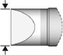 JBC Tools C470006 Forrasztóhegy Véső forma, Egyenes Hegy méret 2.5 mm Csúcs hossza 10 mm Tartalom, t bélyegkép