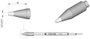 JBC Tools C245406 Forrasztóhegy Véső forma, Egyenes Hegy méret 0.7 mm Csúcs hossza 10 mm Tartalom, t bélyegkép