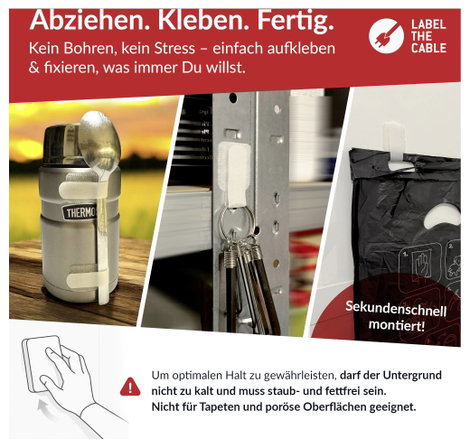 Label the Cable PRO 3120 19 coll Kábeltartó Fehér 6. kép