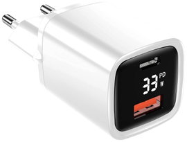 Eaxus Dual Port USB-s töltőkészülék 33 W Aljzat dugó Kimeneti áram (max.) 3000 mA Kimenetek száma: 2