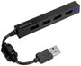 SpeedLink Snappy Slim 4 port USB 2.0 hub Fekete bélyegkép