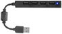 SpeedLink Snappy Slim 4 port USB 2.0 hub Fekete 2. bélyegkép