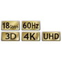 Maxtrack HDMI Csatlakozókábel HDMI-A dugó, HDMI-A dugó 3.00 m Fehér C 216-3 L Ultra HD (4k) HDMI HDM 3. bélyegkép