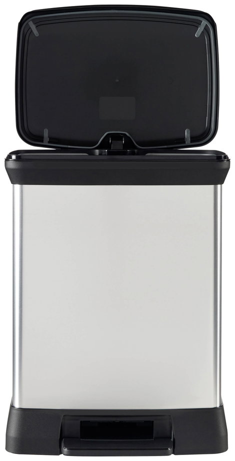 Curver DECO Bin 240642 Szemeteskuka 30 l (Sz x Ma x Mé) 390 x 510 x 290 mm Ezüst, Fekete 1 db 2. kép