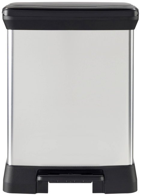 Curver DECO Bin 240642 Szemeteskuka 30 l (Sz x Ma x Mé) 390 x 510 x 290 mm Ezüst, Fekete 1 db 3. kép