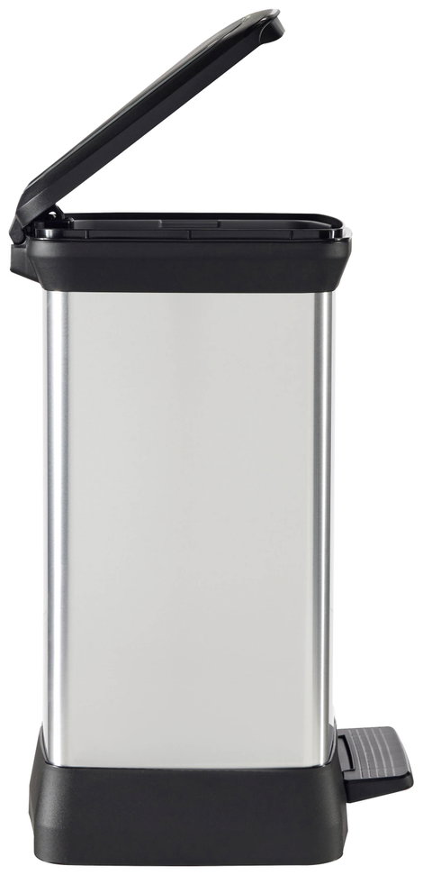 Curver DECO Bin 240642 Szemeteskuka 30 l (Sz x Ma x Mé) 390 x 510 x 290 mm Ezüst, Fekete 1 db 5. kép