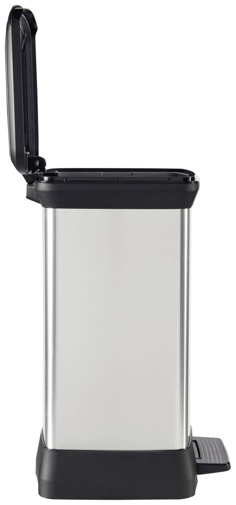 Curver DECO Bin 240642 Szemeteskuka 30 l (Sz x Ma x Mé) 390 x 510 x 290 mm Ezüst, Fekete 1 db 6. kép