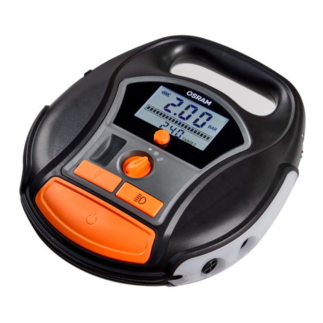 OSRAM OTIR6000 Kompresszor TYREinflate 6000 5.5 bar Automatikus kikapcsolás, Digitális kijelző, Munk 14. kép