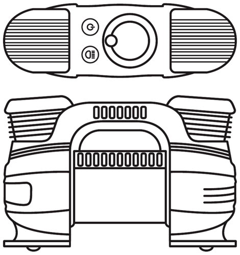 OSRAM OTI830 Kompresszor TYREinflate 830 5.5 bar Automatikus kikapcsolás, Digitális kijelző, Munkalá 11. kép