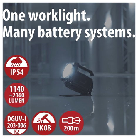 Brennenstuhl Multi Battery HL 3000 Akkus építkezési fényszóró 2160 lm 1173730000 2. kép