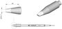 JBC Tools C245407 Forrasztóhegy Véső forma, egyenes Hegy méret 1.0 mm Csúcs hossza 10 mm Tartalom, t bélyegkép