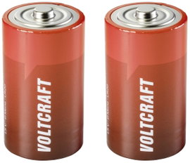 Góliátelem VOLTCRAFT LR20 Alkáli mangán 1.5 V 18000 mAh 2 db