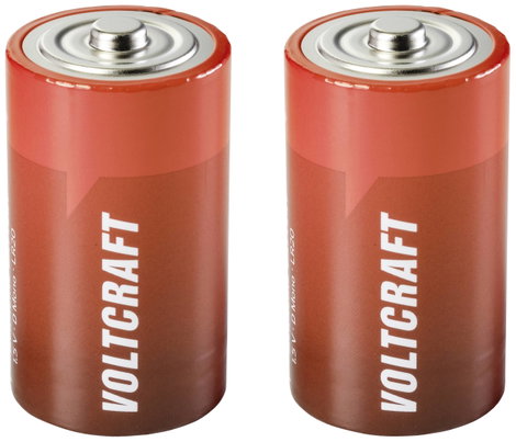 Góliátelem VOLTCRAFT LR20 Alkáli mangán 1.5 V 18000 mAh 2 db