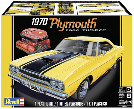 Revell 14531 1970 Plymouth Road Runner Autómodell építőkészlet 1:24 9. kép
