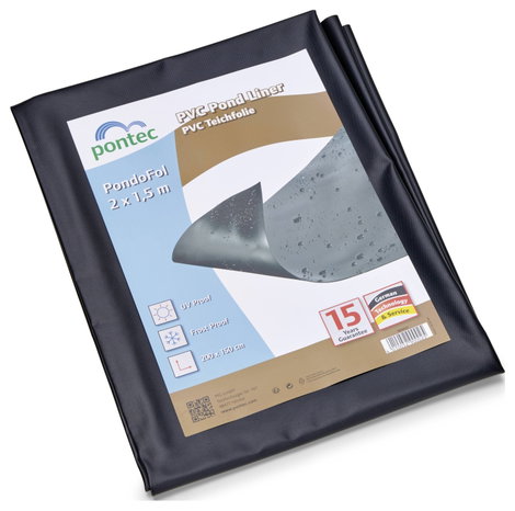 Pontec 90002 PVC tófólia (H x Sz) 2 m x 1.5 m 1 db 2. kép