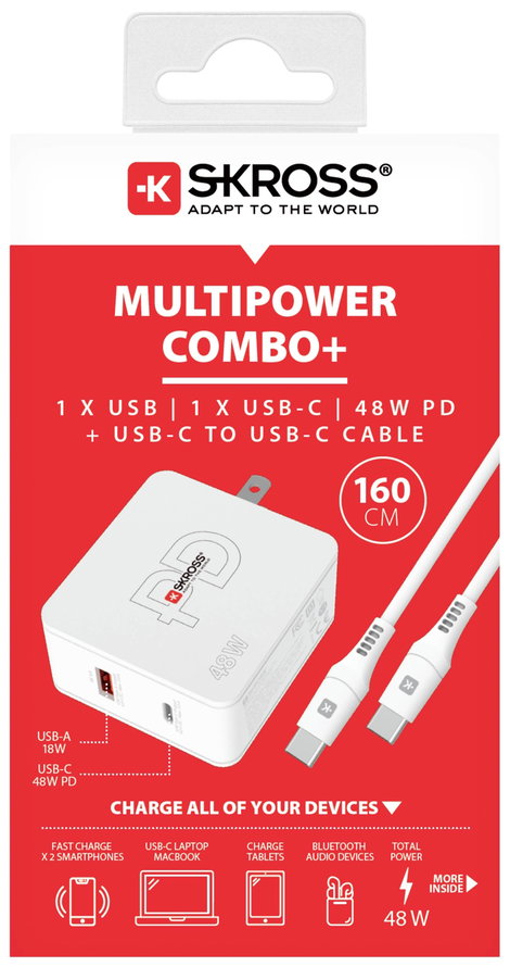 Skross Multipower Combo+ US USB-s töltőkészülék 2. kép