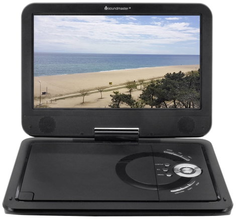 soundmaster PDB1910SW Hordozható DVD lejátszó 25.9 cm 10.1 coll EEK: E (A - G) Akkus működés, DVT-T 2. kép