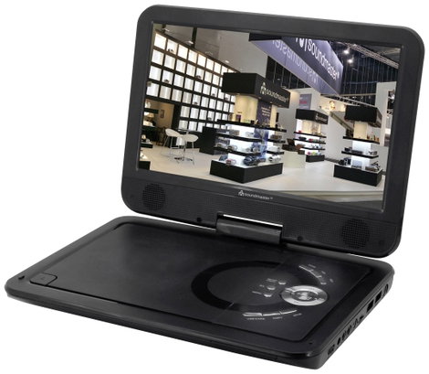 soundmaster PDB1910SW Hordozható DVD lejátszó 25.9 cm 10.1 coll EEK: E (A - G) Akkus működés, DVT-T 3. kép